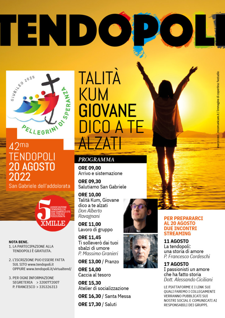 programma 42ma Tendopoli San Gabriele